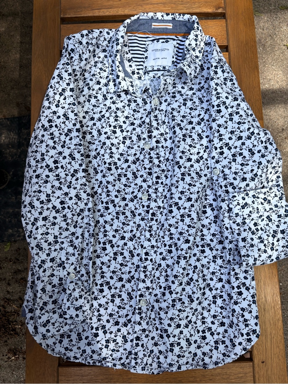 Youth Size 9/10 Floral Button Up